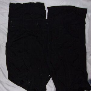 🌟 size large pants womens lounge stretch black utility stretch top